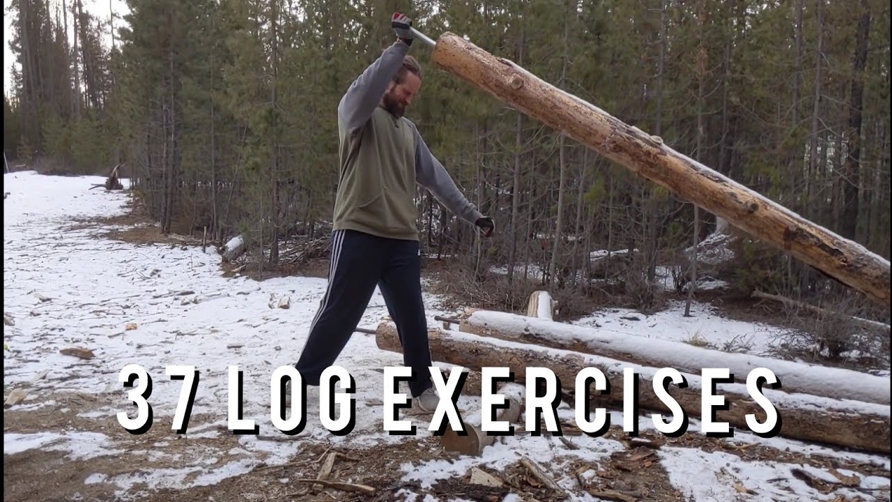 37 Log Exercises | Outdoor Fitness | No Equipment Workout | Lumberjack Workout