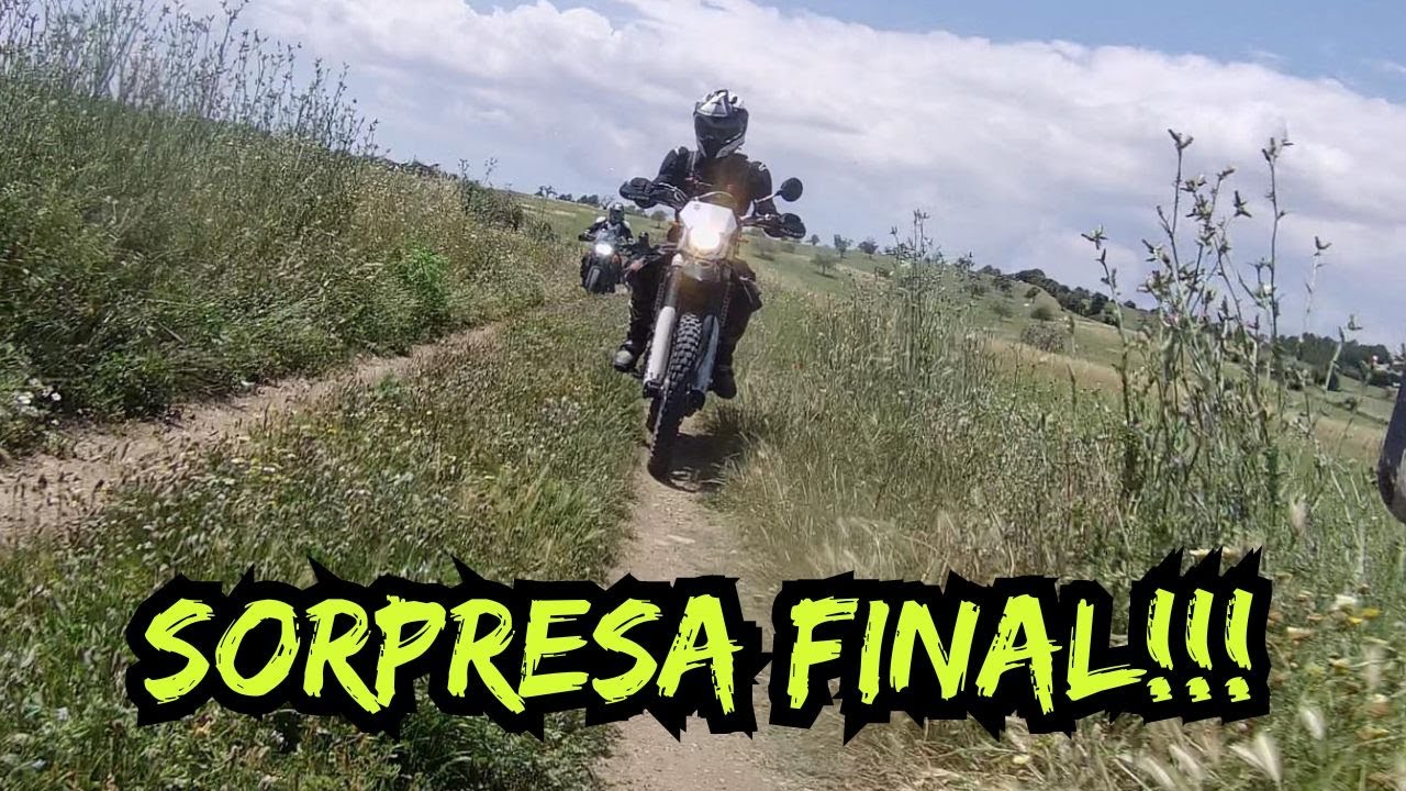Fin de ruta con sorpresa tramo final  3/3  ruta moto trail off road
