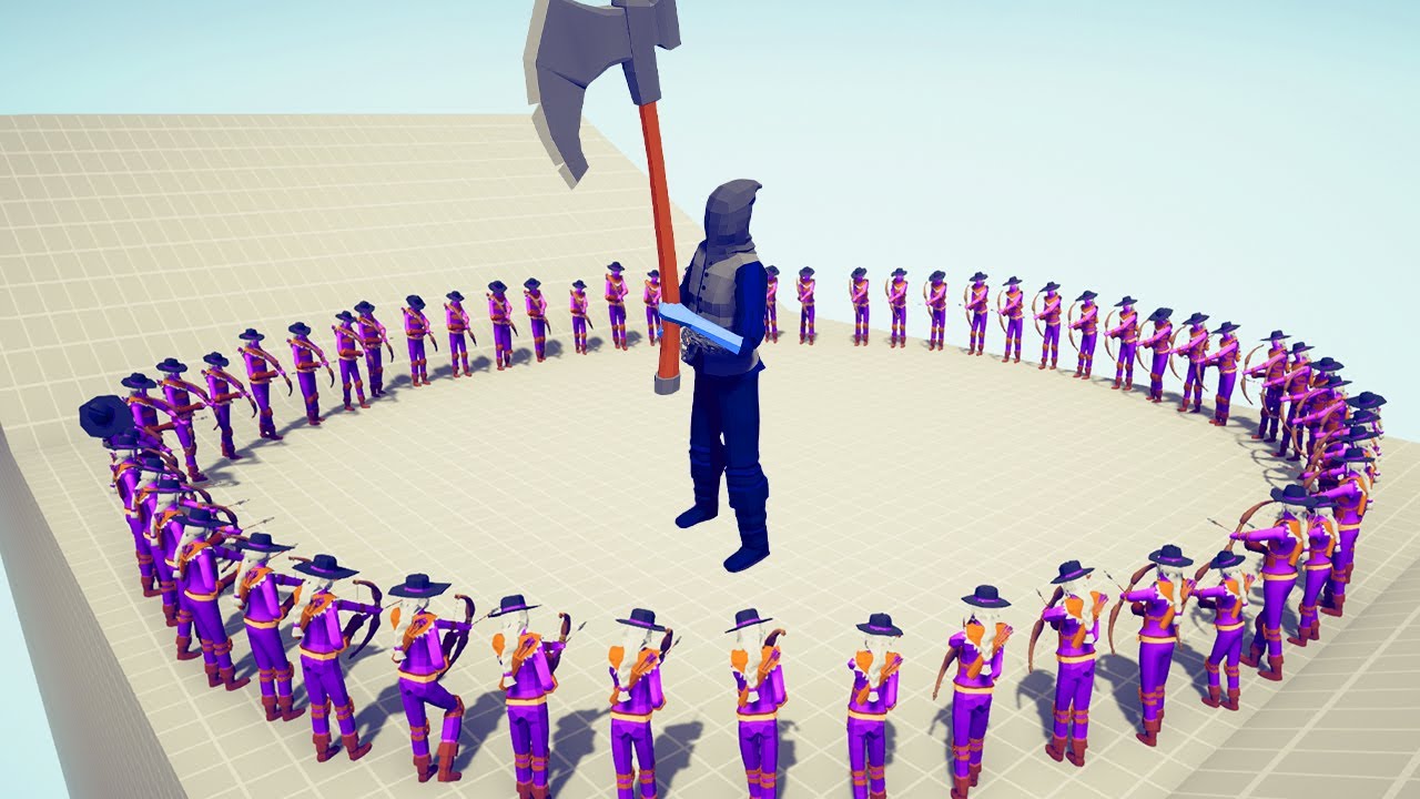 100X POACHER vs EVERY UNİT RİNG - Totally Accurate Battle Simulator TABS