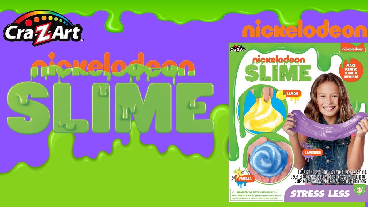 Набор #Nickelodeon Slime Stress Less с Cra-Z-Art [ароматизированный] Распаковка и проект! #slime Слизеология