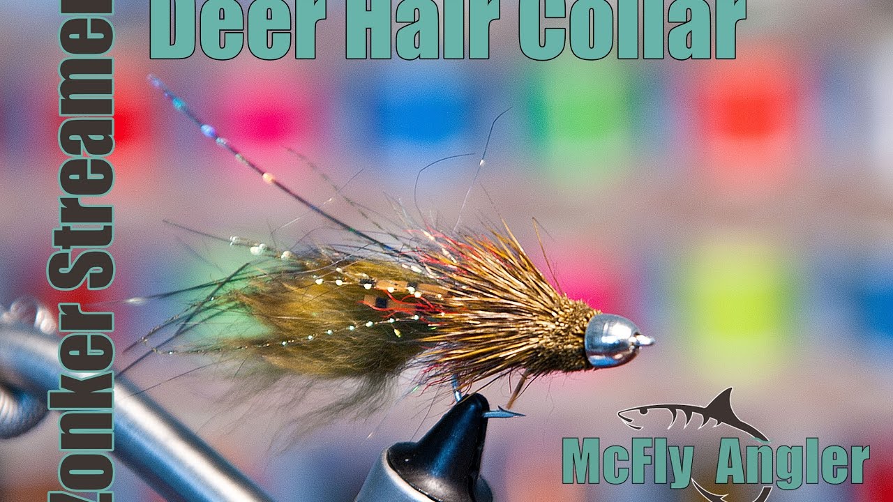 Deer Collar Zonker Streamer - UNDERWATER Footage! - Sculpin trout fly