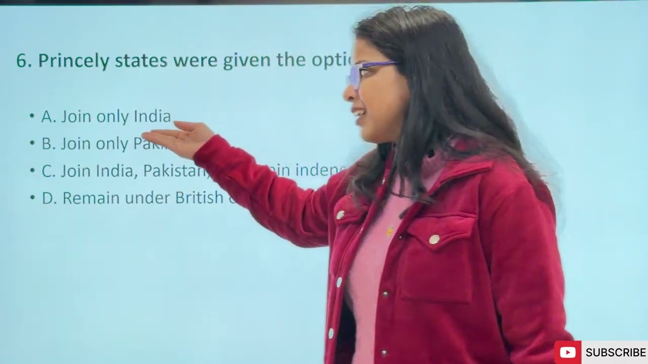 Toppers MCQs Series | HBSE | PARTITION OF INDIA AND INTEGRATION OF PRINCELY STATES | Ch 8 | Class 9 