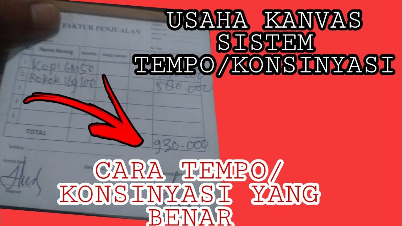 PELUANG USAHA SISTEM TEMPO/KONSINYASI/TITIP JUAL KE TOKO