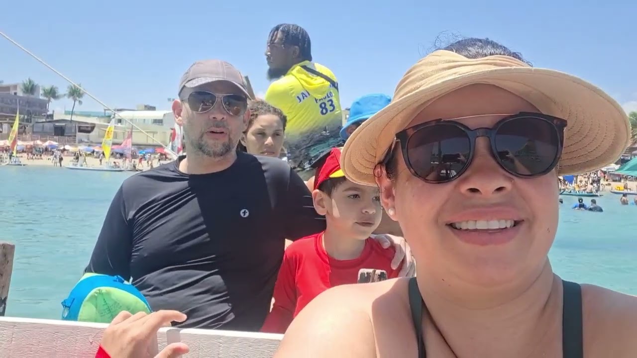 Passeio em família com 2 criancas em Porto de Galinhas/PE