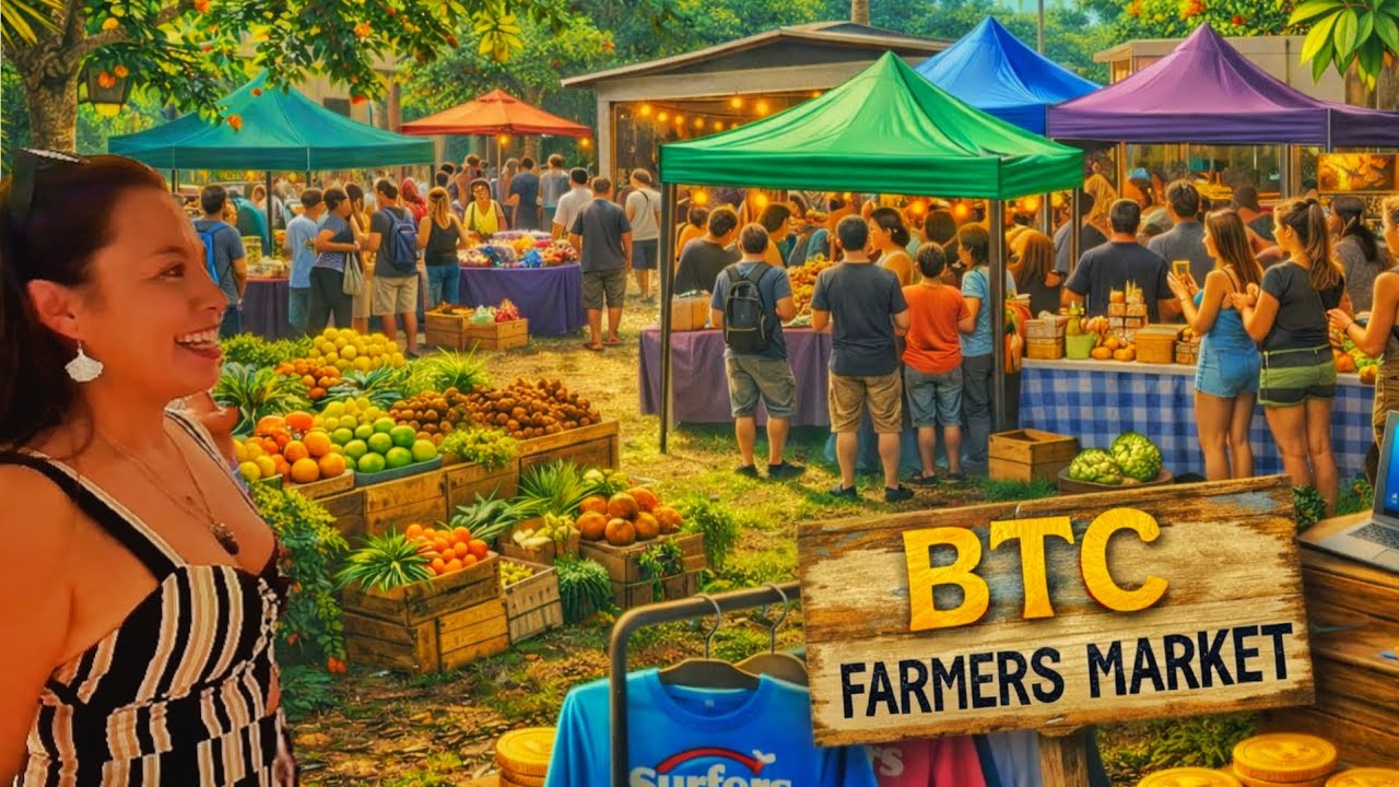 Estos SALVADOREÑOS tienen un MENSAJE PARA TI! 🙌🏽 | 📍BTC FARMERS MARKET en Club Cocal, El Salvador 🇸🇻