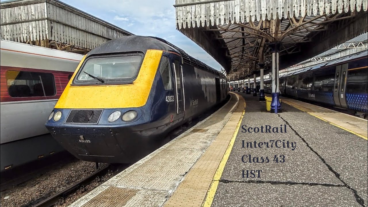 ScotRail's Inter7City HST fires off with quite some clag from Aberdeen! - Departure -