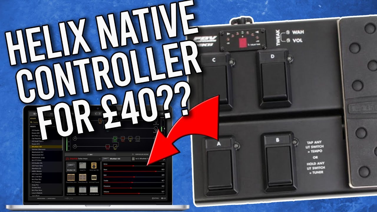 How To Use A Line 6 FBV To Control Helix Native In Studio One