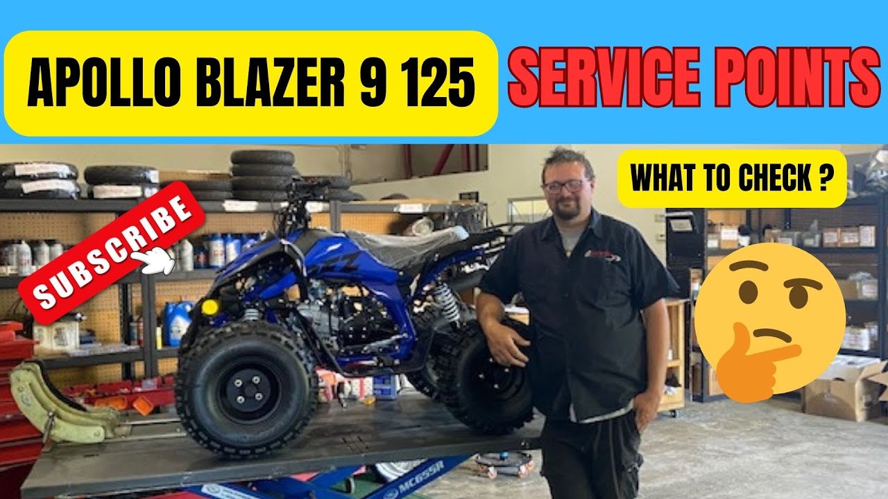 ATV MAINTENANCE for Beginners | APOLLO Blazer 9 125 4Wheeler Review