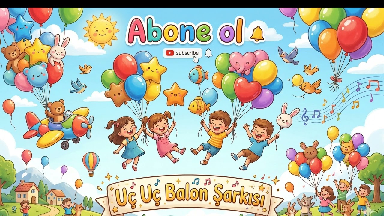 Uç Uç Balon Şarkısı | Eğlenceli Çocuk Şarkıları  BipBop Çocuk 🎈