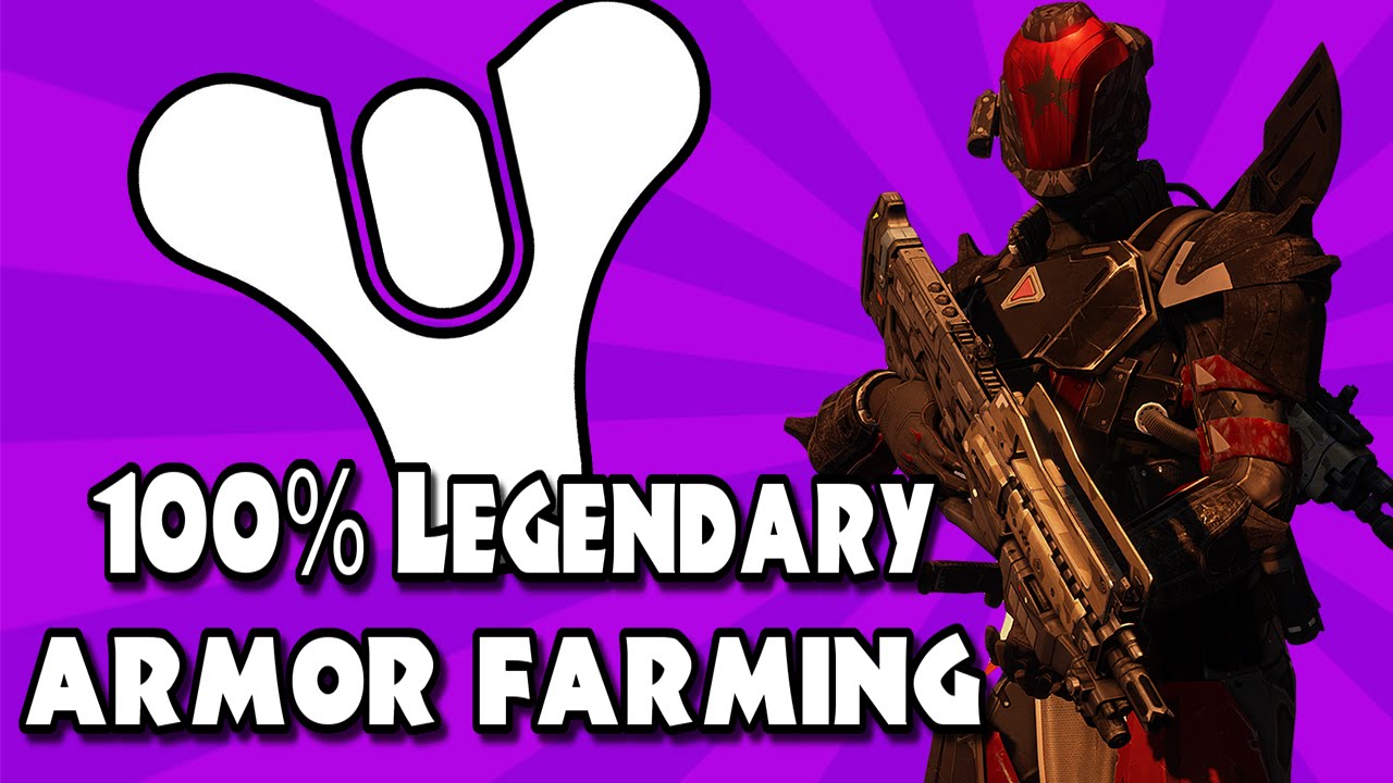 Destiny - 100% Legendary Armor Farming - Level Up With Legendary Armor (No Engrams)