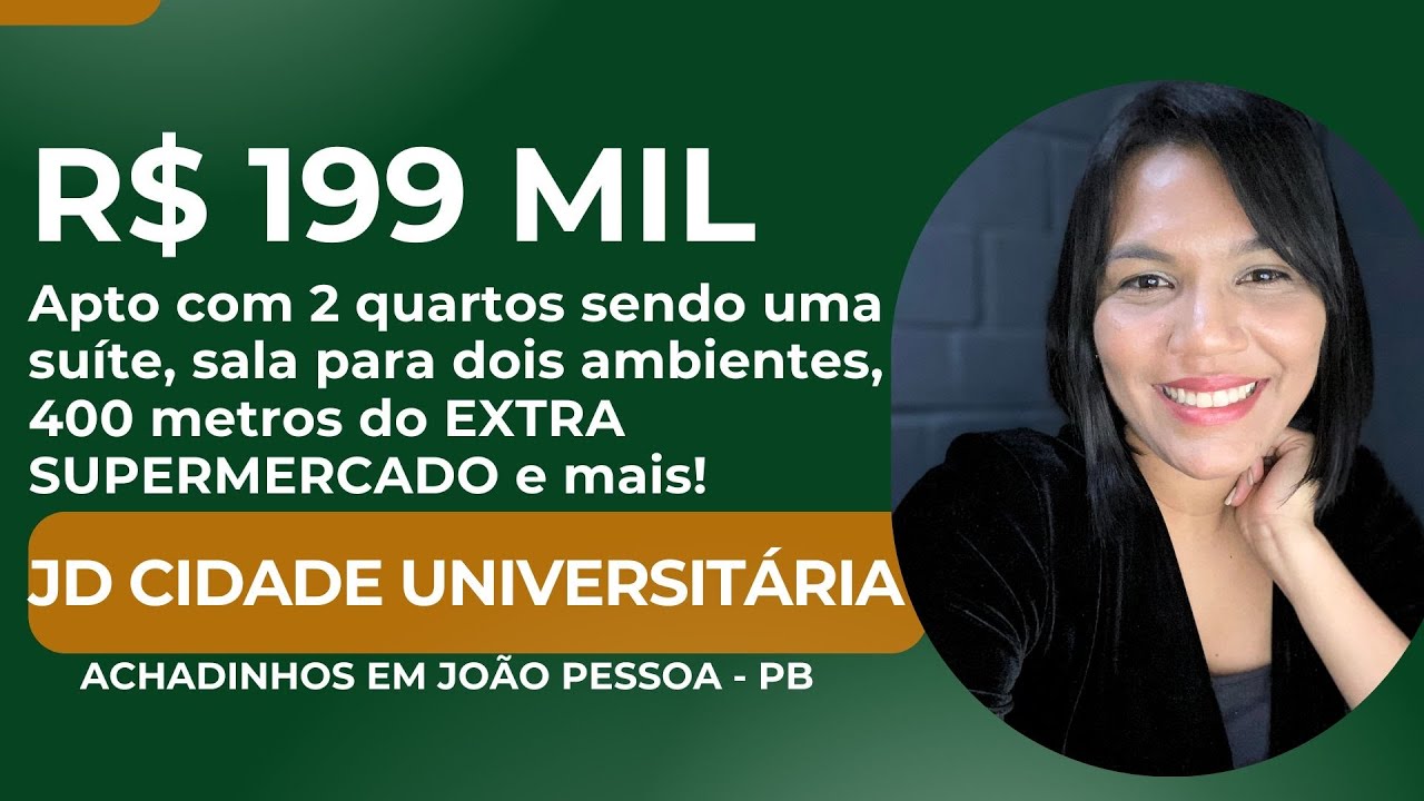 R$ 199 MIL VENDO APARTAMENTO NO JD CIDADE UNIVERSITÁRIA (BANCÁRIOS)