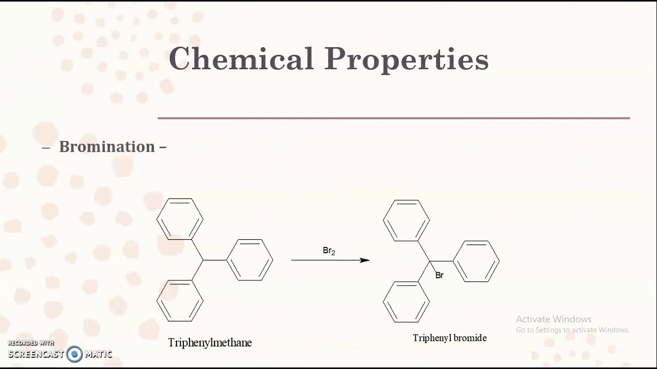 Methods of Preparation and Chemical reactions of Triphenylmethane