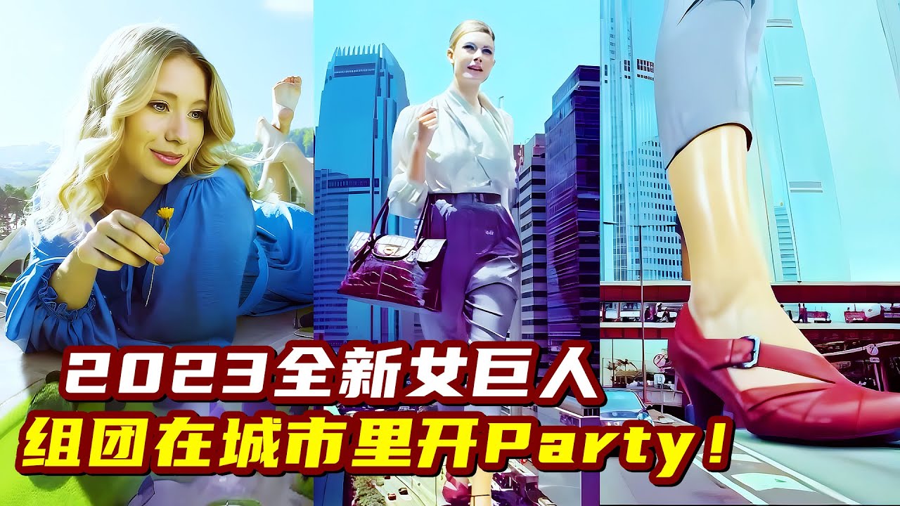 2023全新女巨人！組團在城市裏開Party，有的竟一腳把大樓踹塌！