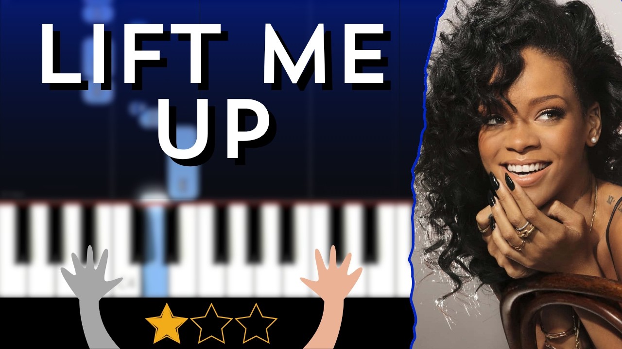 Rihanna - Lift Me Up - Easy Beginner Piano Tutorial - For 1 Hand