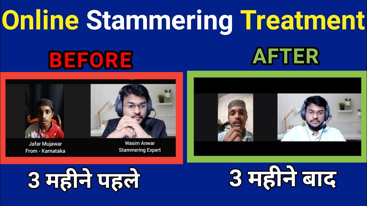 Stammering cured in 3 months. Online Stammering treatment.Wasim Anwar, Stammering care foundation