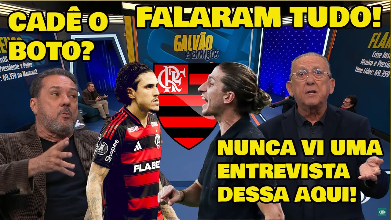 OLHA O QUE GALVÃO BUENO E LUXEMBURGO FALARAM DE FILIPE LUÍS E PEDRO...