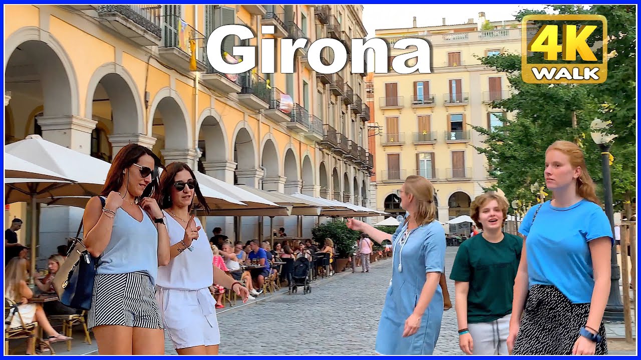 【4K】WALK Girona - Catalonia - SPAIN travel vlog 4k video