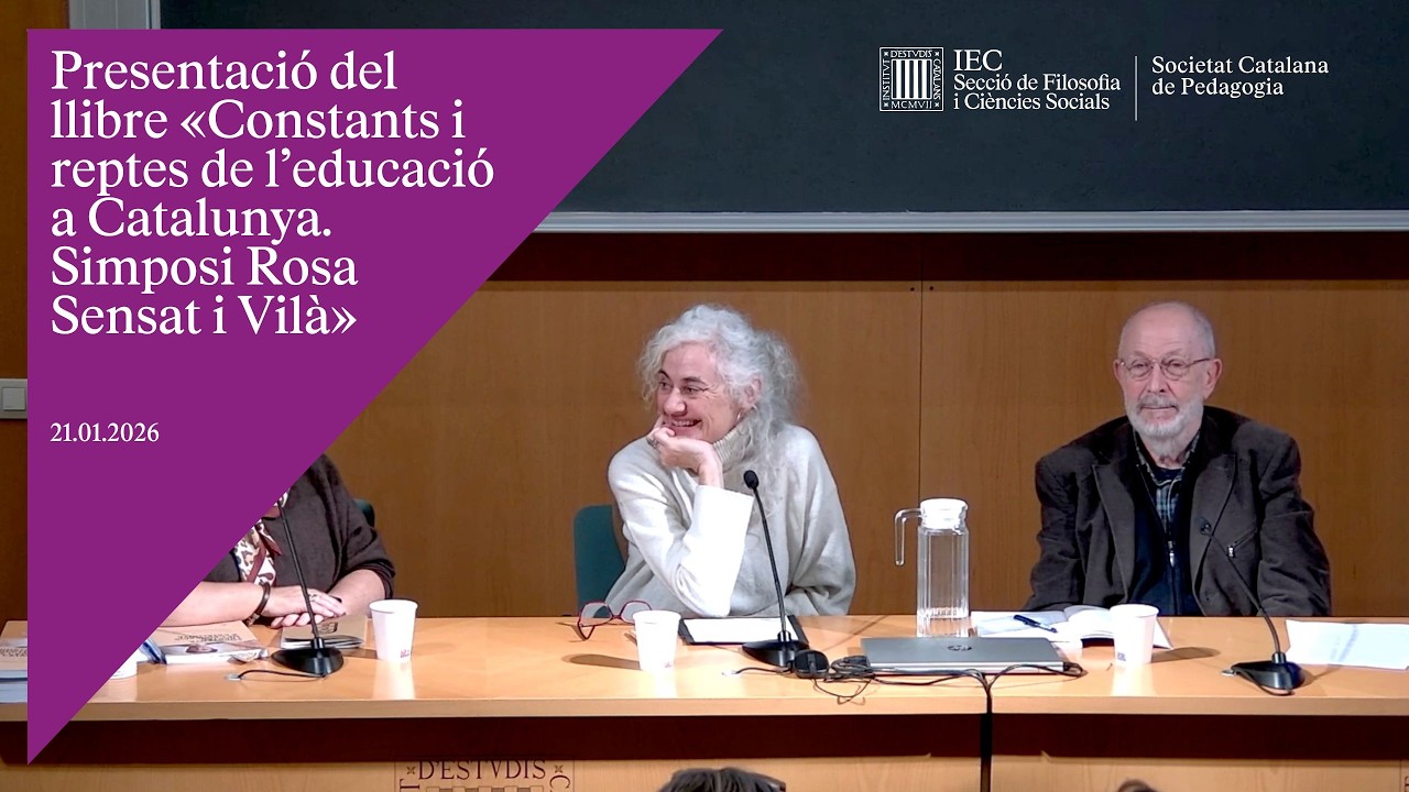 Presentació del llibre «Constants i reptes de l’educació a Catalunya. Simposi Rosa Sensat i Vilà»