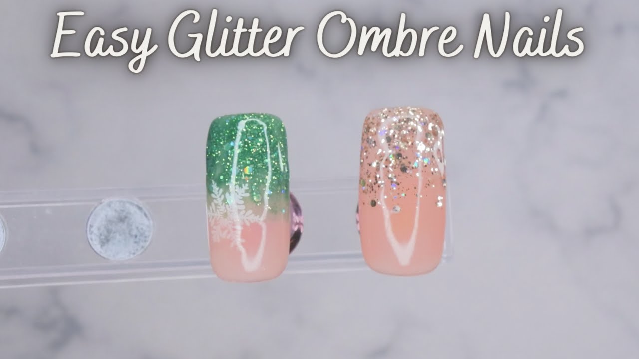 Easy Glitter Ombre Nails  | Gel Nail Art Tutorial | Gel Polish Nails | Madam Glam Vegan Gel Polish