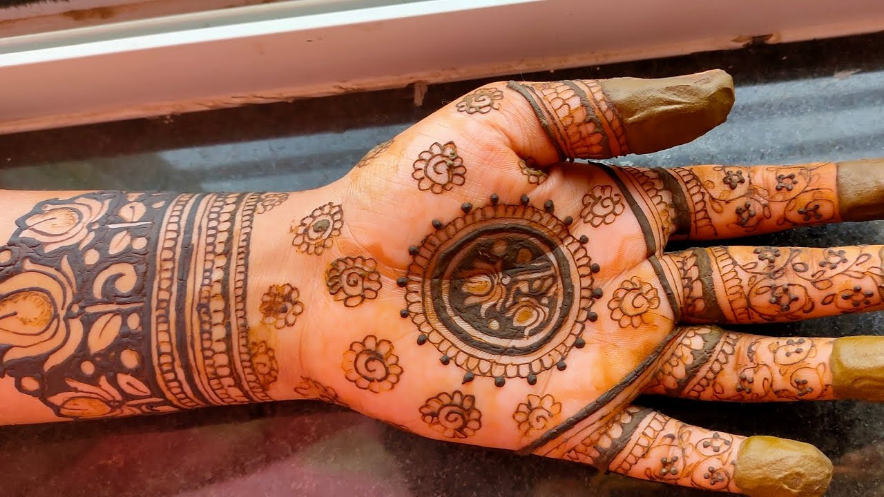Nagpanchmi special front hand mehndi design...🤩.,..........with easy and simple step ke sath 😳😳..