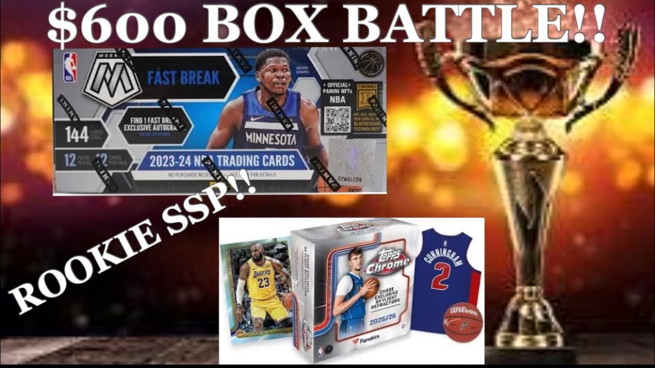 This Battle Wasn’t Even Close… 😳 Topps Chrome vs Mosaic Fast Break (Fanatics Megas)