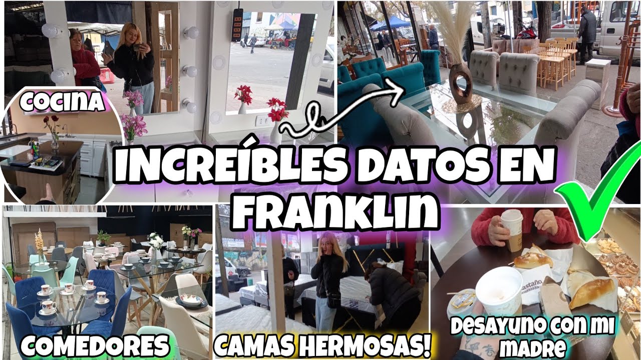 INCREÍBLES DATOS en BARRIO FRANKLIN 🇨🇱 DECORACIONES MUEBLES CAMAS VANITY Y MAS... ✅
