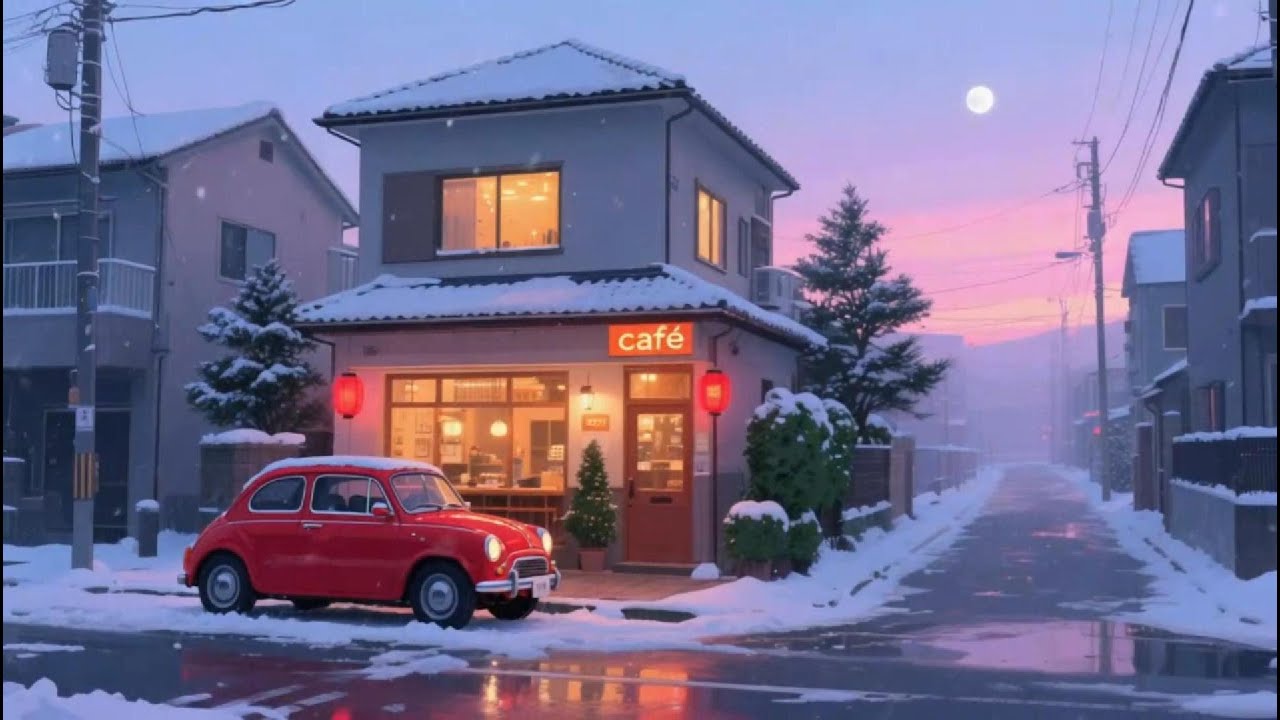 Chill Snowy Night ❄️ Cozy Lofi Beats for Sleep, Study & Deep Relaxation | Night City Vibes