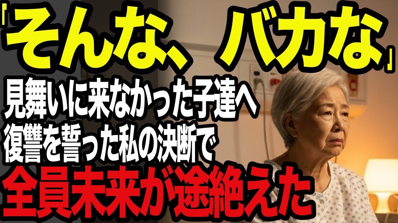 見舞いに来なかった子へ、復讐を誓った私が出した答えに騒然