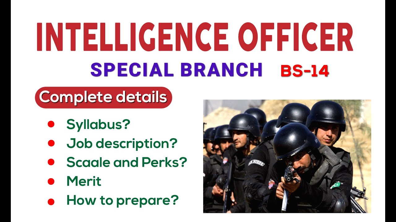 PPSC Punjab police special branch jobs 2024 | Complete guidance for intelligence officer jobs 2024