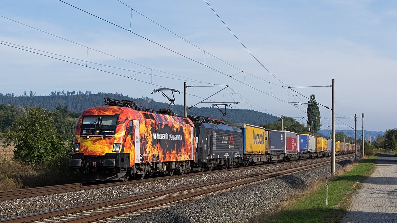 Feuertaurus, Hectorrail 151er, LEG 155er und viel Güterverkehr auf der Frankenwaldbahn
