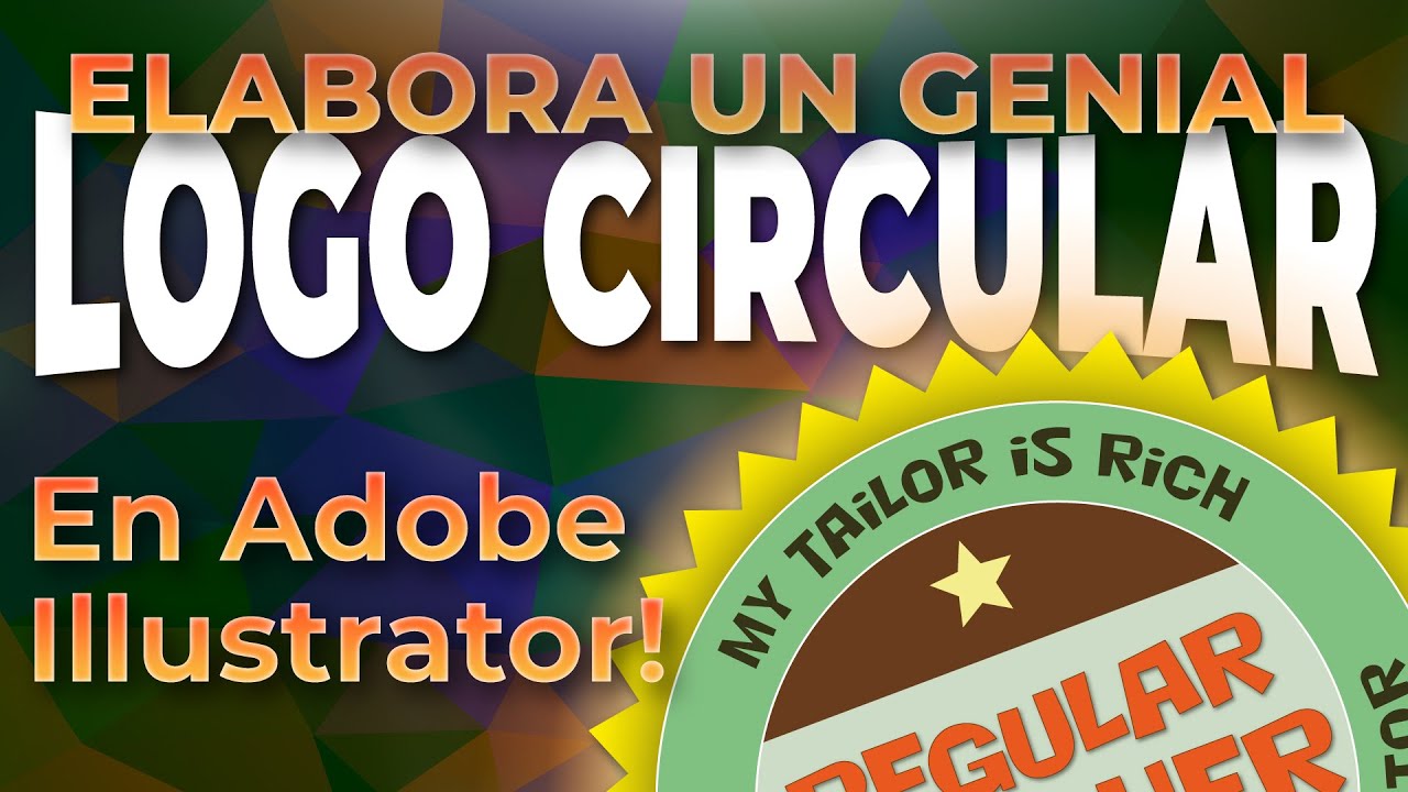 Cómo CREAR UN LOGOTIPO🎯 o icono circular. TUTORIAL ILLUSTRATOR