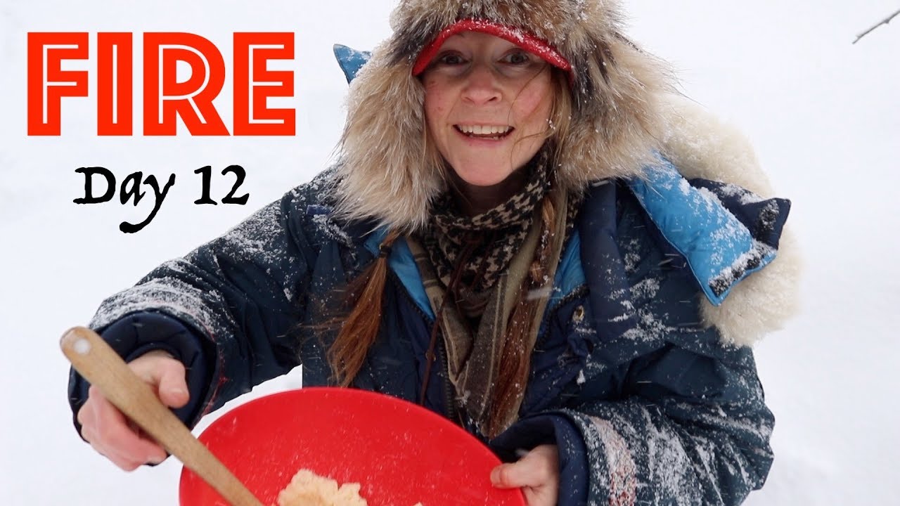 BLIZZARD & Snow Ice Cream | 28 Day Fire Challenge | Food & Fire
