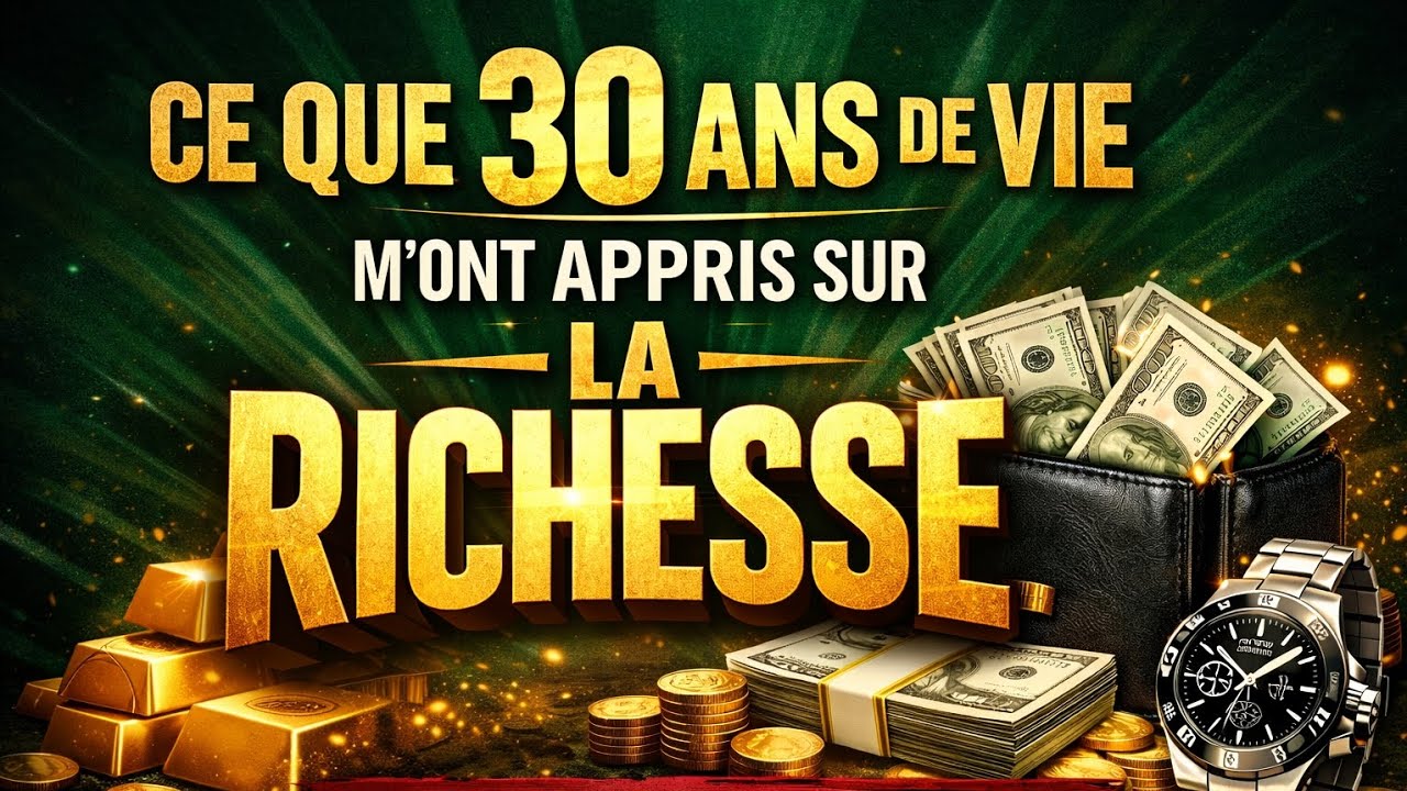 Ce que 30 ans de vie m'ont appris sur la richesse 
