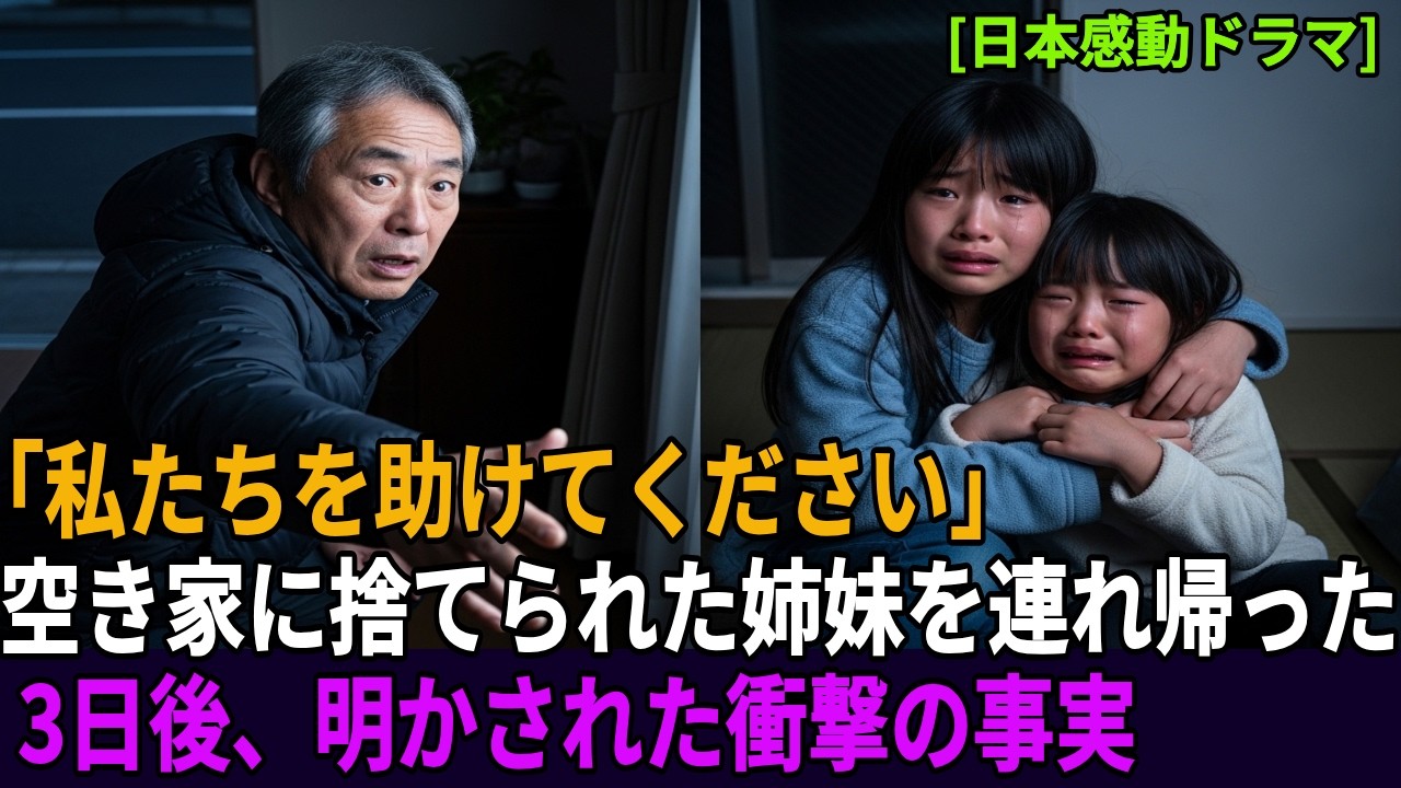 「涙が止まらない…」電気が止まった隣家を訪ねると、ボロボロの姉妹が泣きながら震えていた。実家の旅館へ連れ帰り保護すると、3日後――思いもよらぬ展開が待っていた。[日本感動ドラマ]