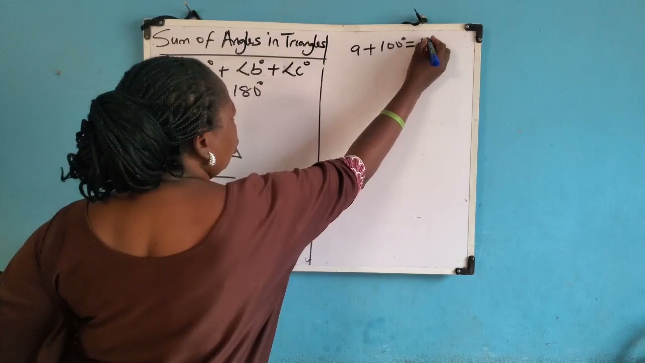 Sum of angles in triangles 
