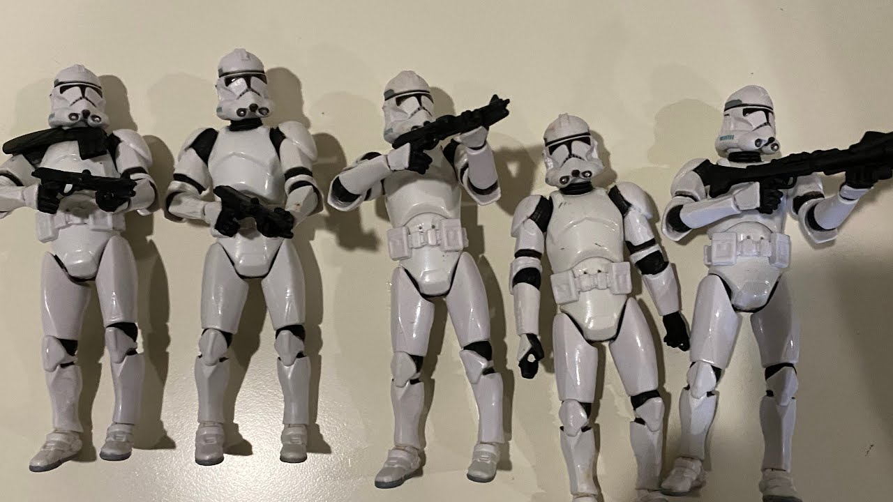 Knockoff Star Wars Phase 2 2005 Antenna Mold Clone Trooper Action Figures!