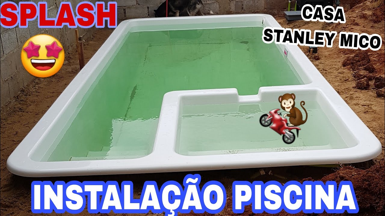 INSTALAÇÃO PISCINA SPLASH, IGUI Tradicional com SPA