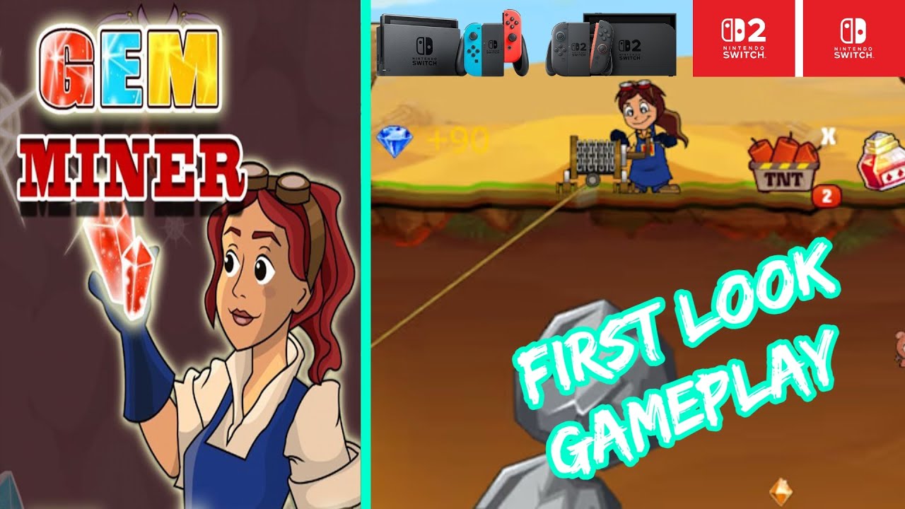 Gem Miner – Nintendo Switch / Switch 2 Gameplay