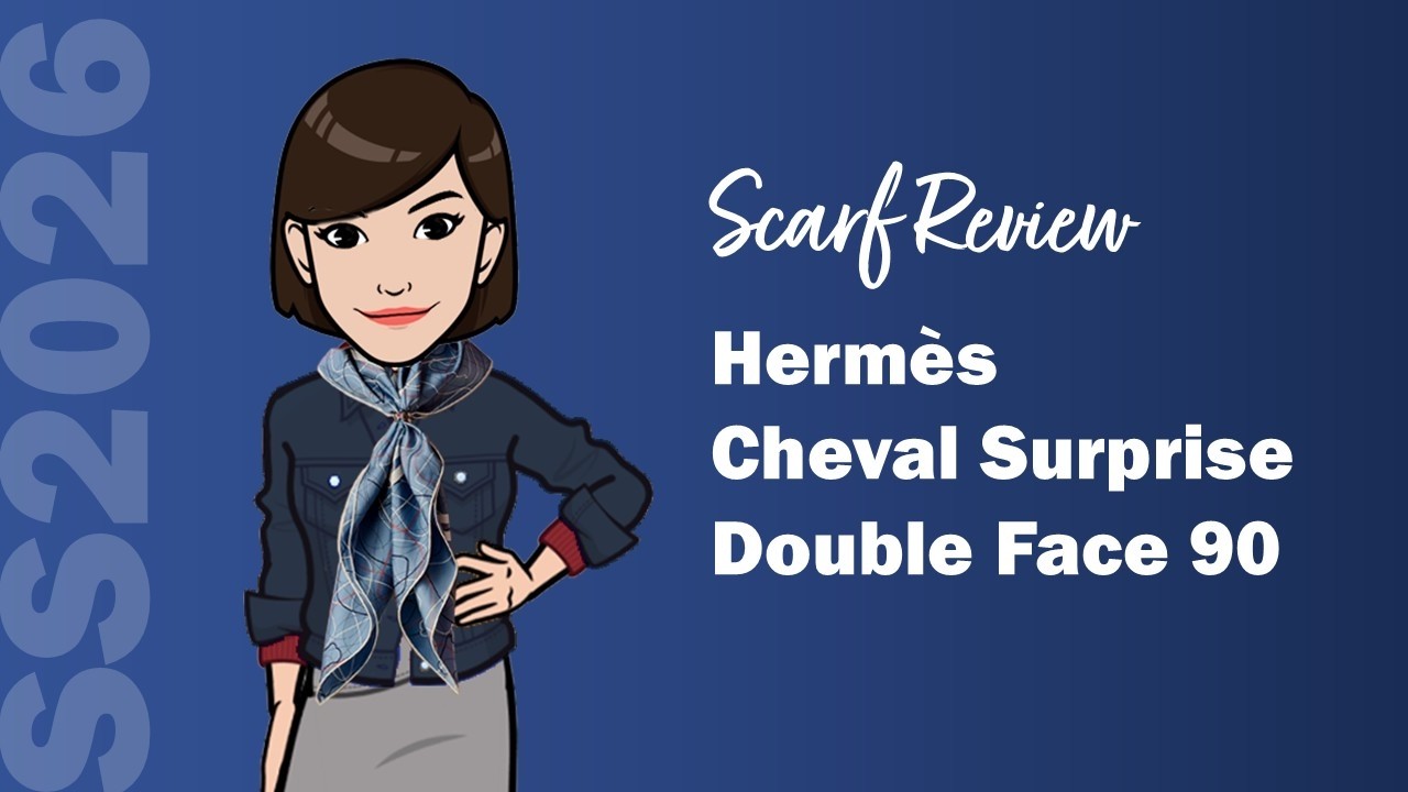 Обзор шарфа Hermès весна-лето 2026: Cheval Surprise Double Face 90 | Cranleyplace