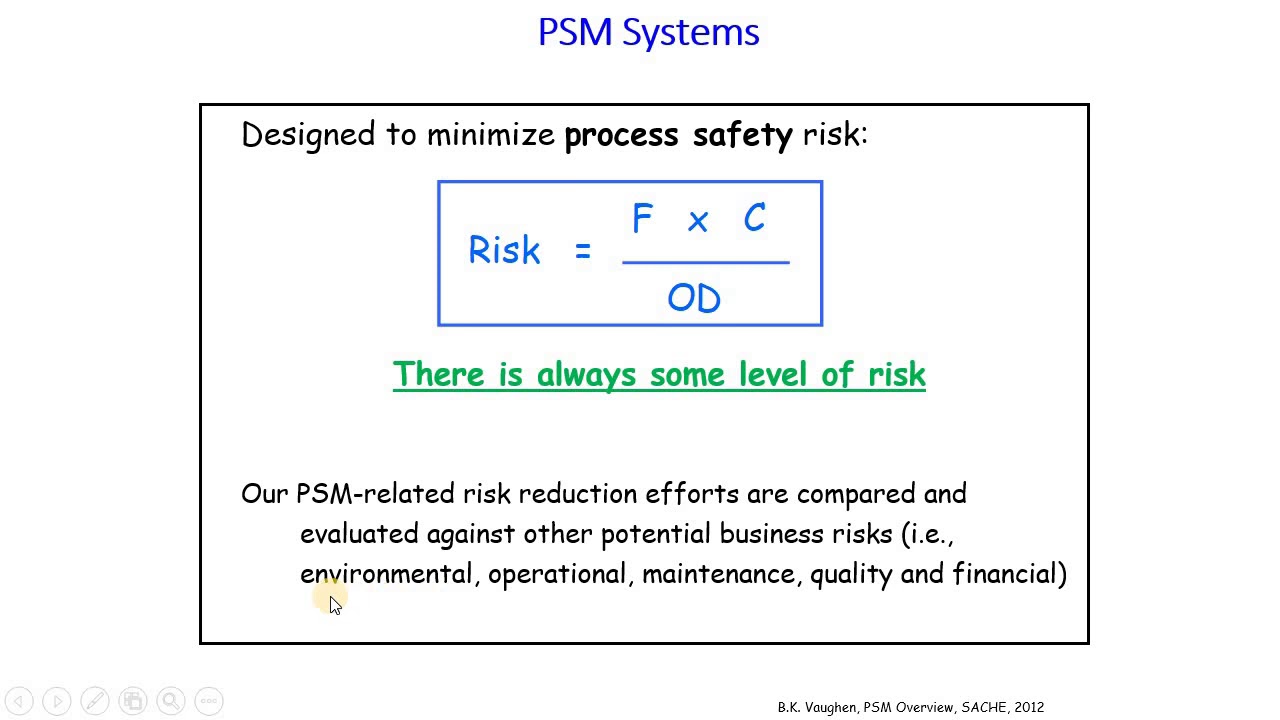 CHENG465 Chapter 12 Risk Assessment