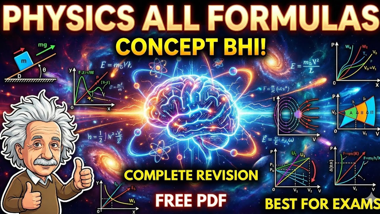 Complete Physics in 1 Video 🔥 All Formulas + Concepts Explained!