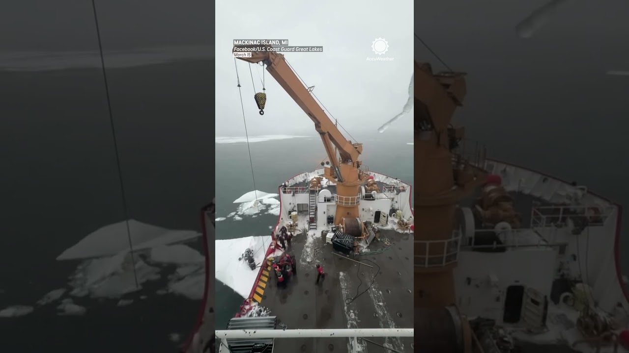 Person Trapped on Ice Gets Rescued by Coast Guard