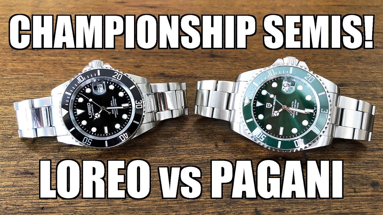 Budget Sub Homage Championships Semi-Final 2: Loreo L9201G vs Pagani PD-1639 - Perth WAtch #311