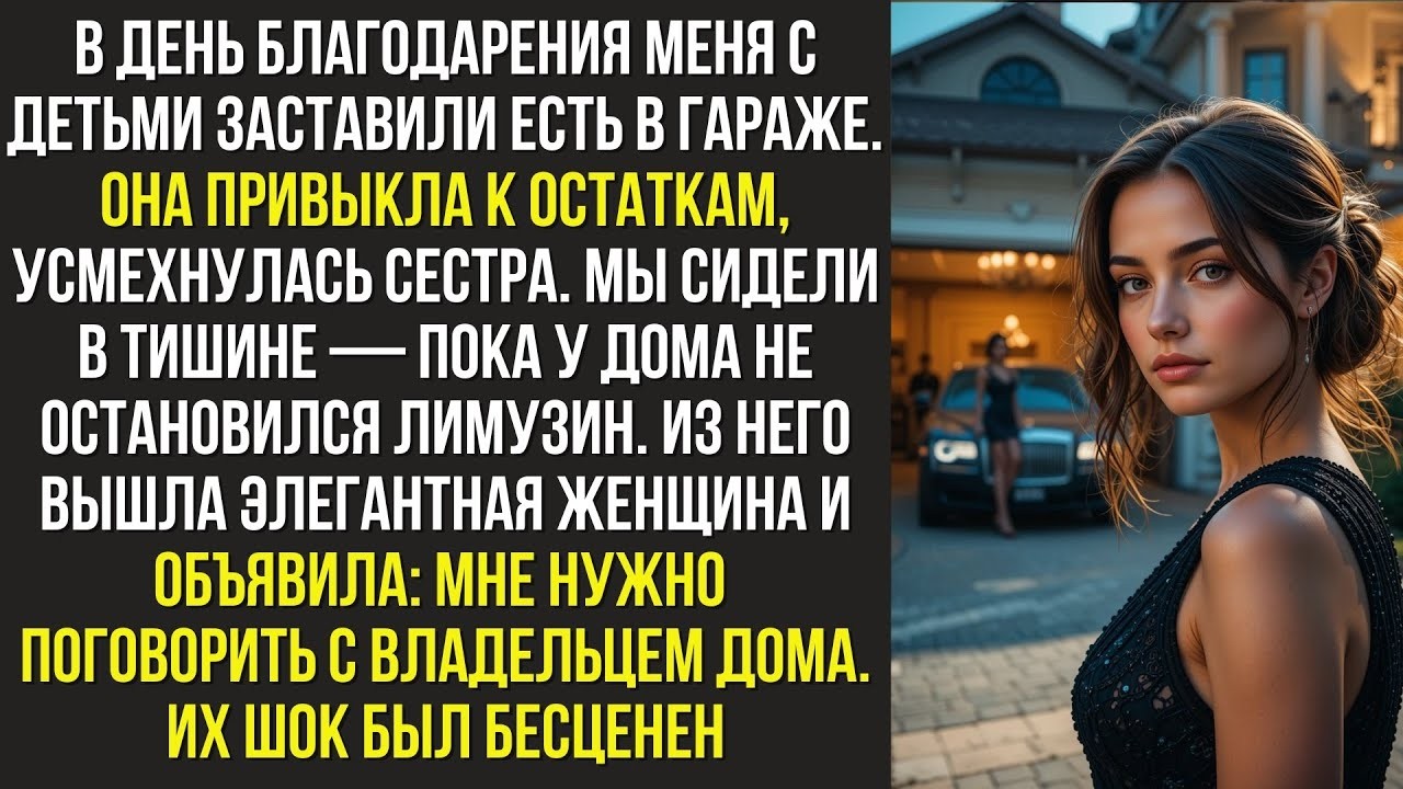 В День благодарения меня с детьми заставили есть в гараже  Она привыкла к остаткам   Сюжерика