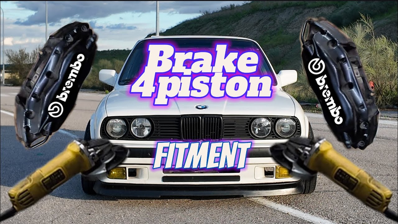 FRENOS 4 PISTONES Bmw e30 NEW FITMENT!!