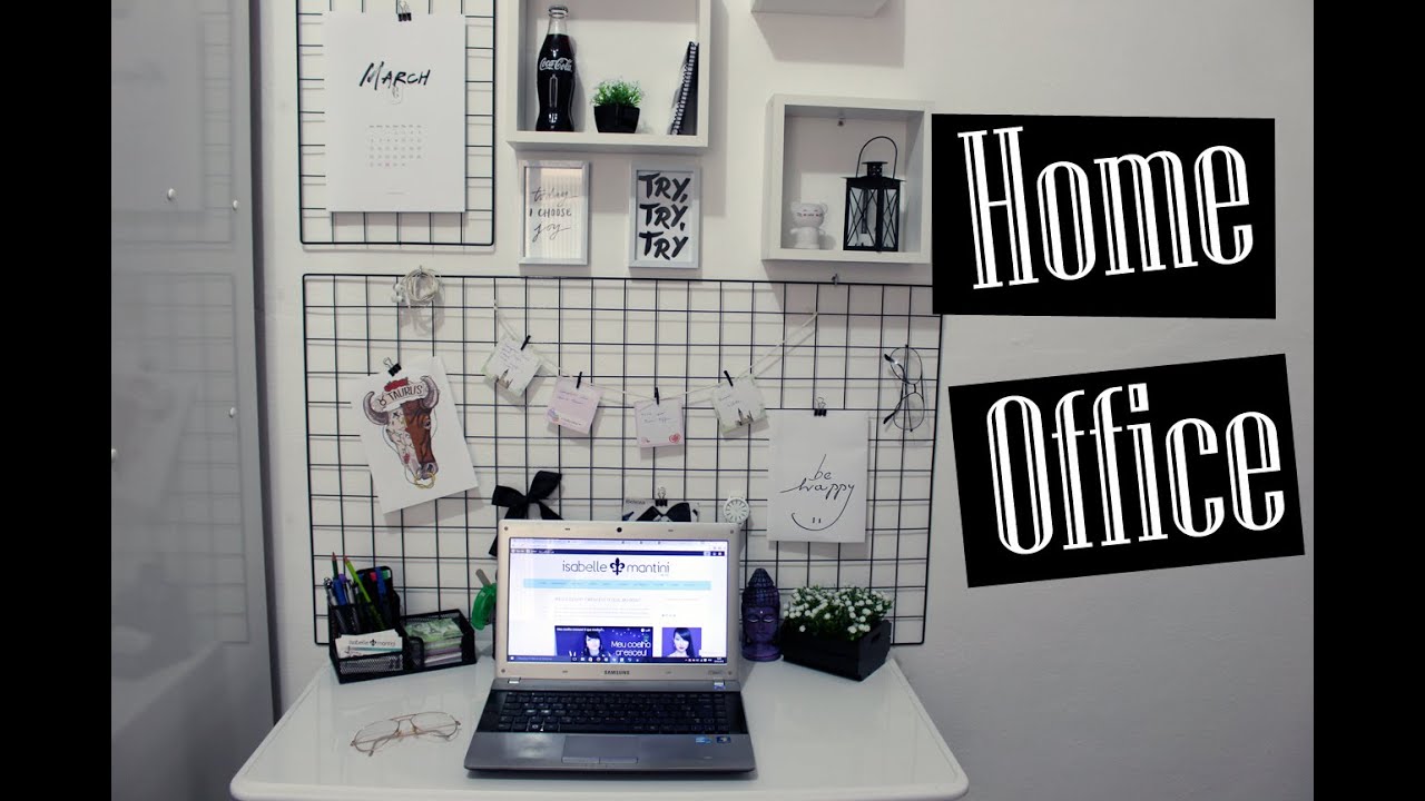 MEU HOME OFFICE inspirado no PINTEREST/TUMBLR
