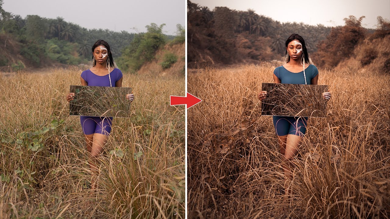 How to get Autumn Color Effect | Adobe camera Raw & Photoshop Tutorial