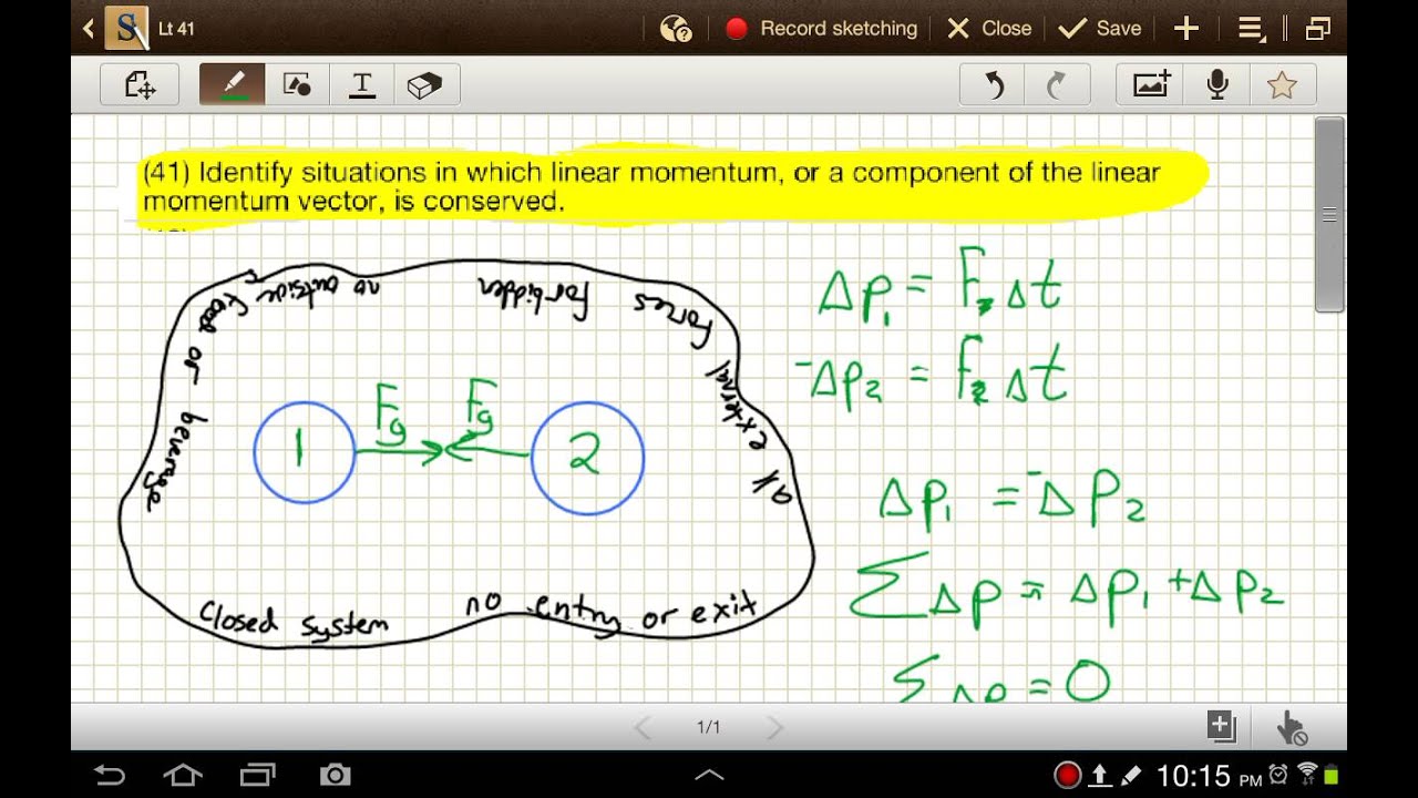 Law of Conservation of Momentum