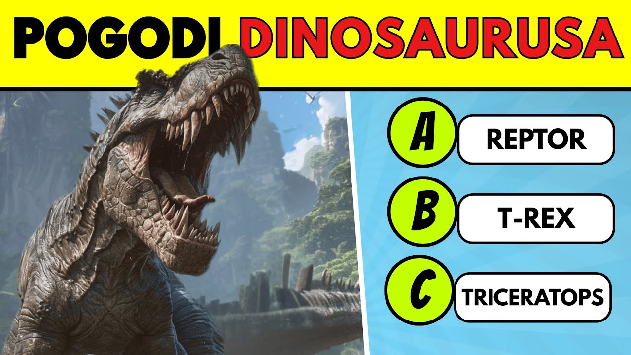 ✅Proveri Svoje Znanje o Dinosaurima! 🦖🌋📘 | Trivia Kviz 2025