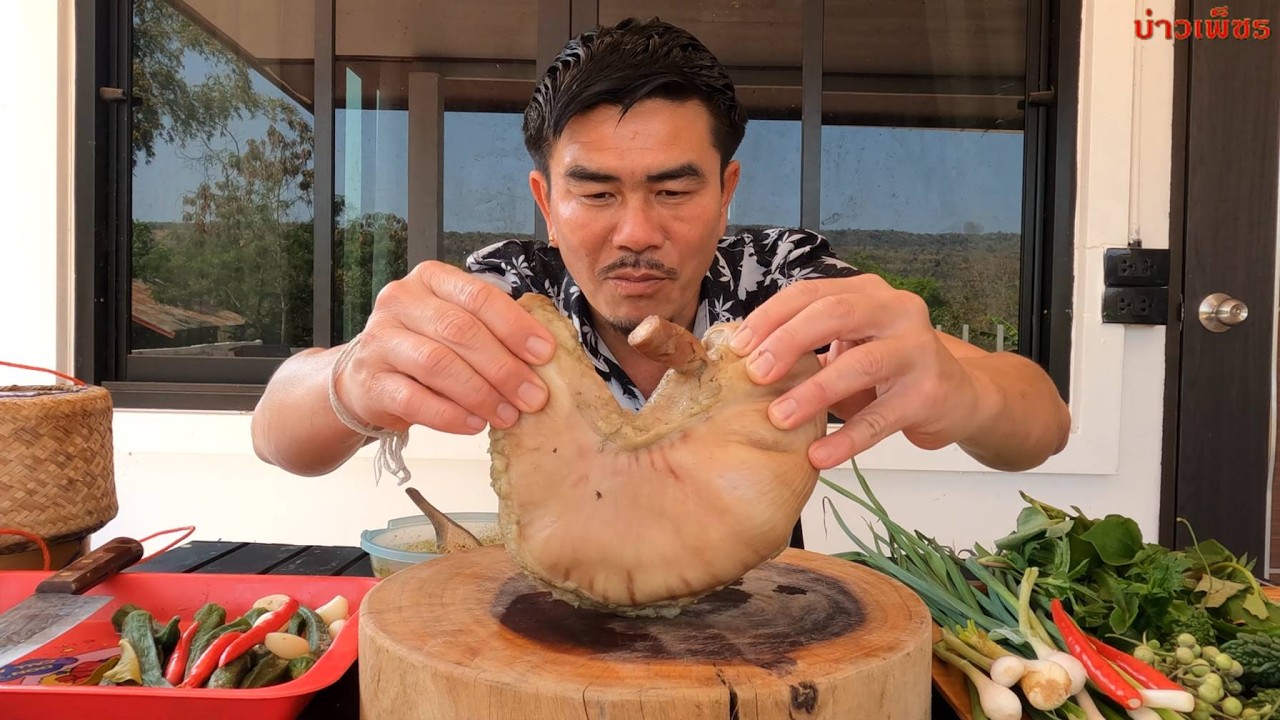#1330.ต้มเปื่อยกระเพาะหมูจิ้มน้ำพริก แซ่บกว่าสุเทื่อ